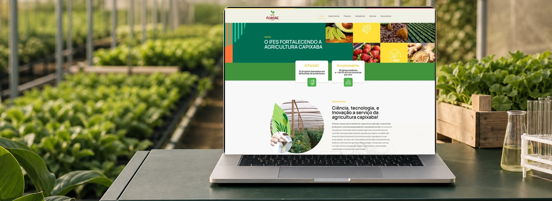 Uma presença digital criada para aproximar ciência, tecnologia e agricultura capixaba.